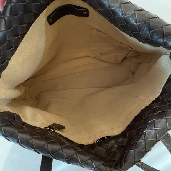 Bottega Veneta Intrecciato small tote 162937 Leather Shoulder Handbag Brown - Picture 11 of 16